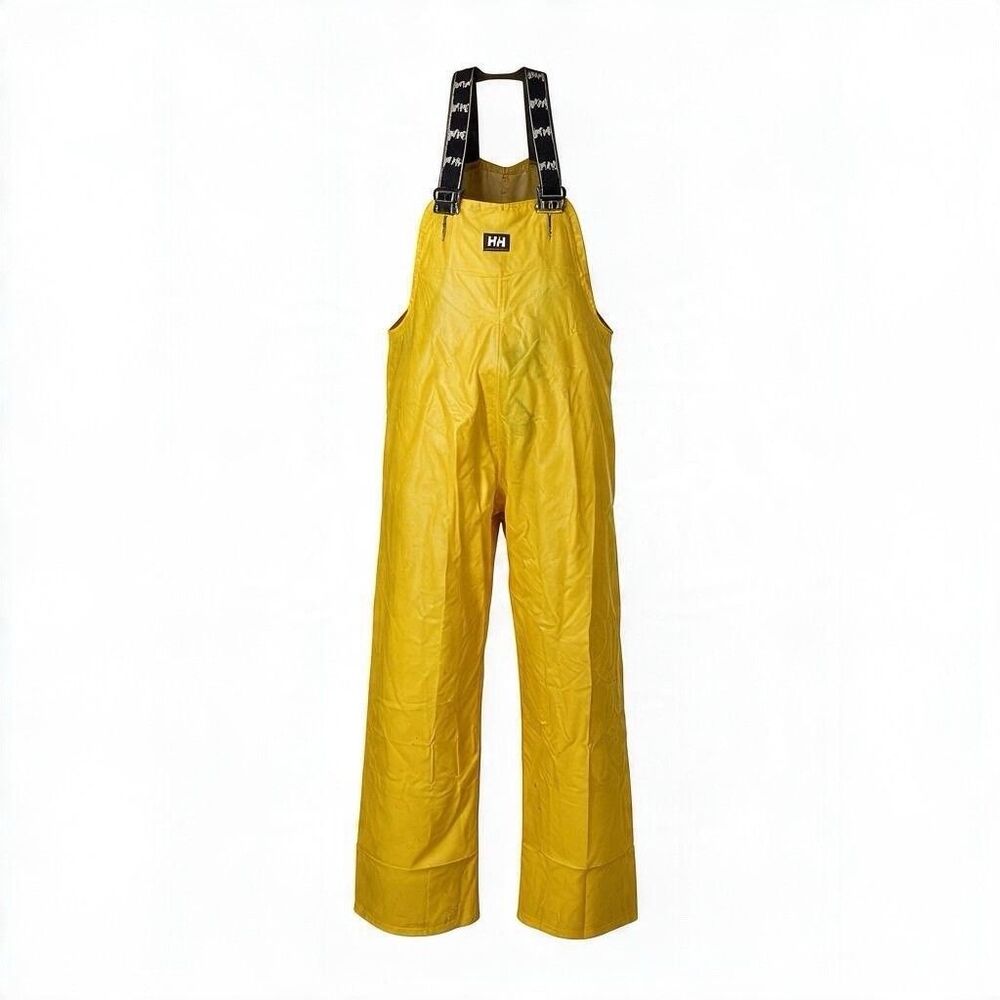 Helly Hansen HH Workwear Waterproof Rain Bib Overalls Men's Large Bright Yellow